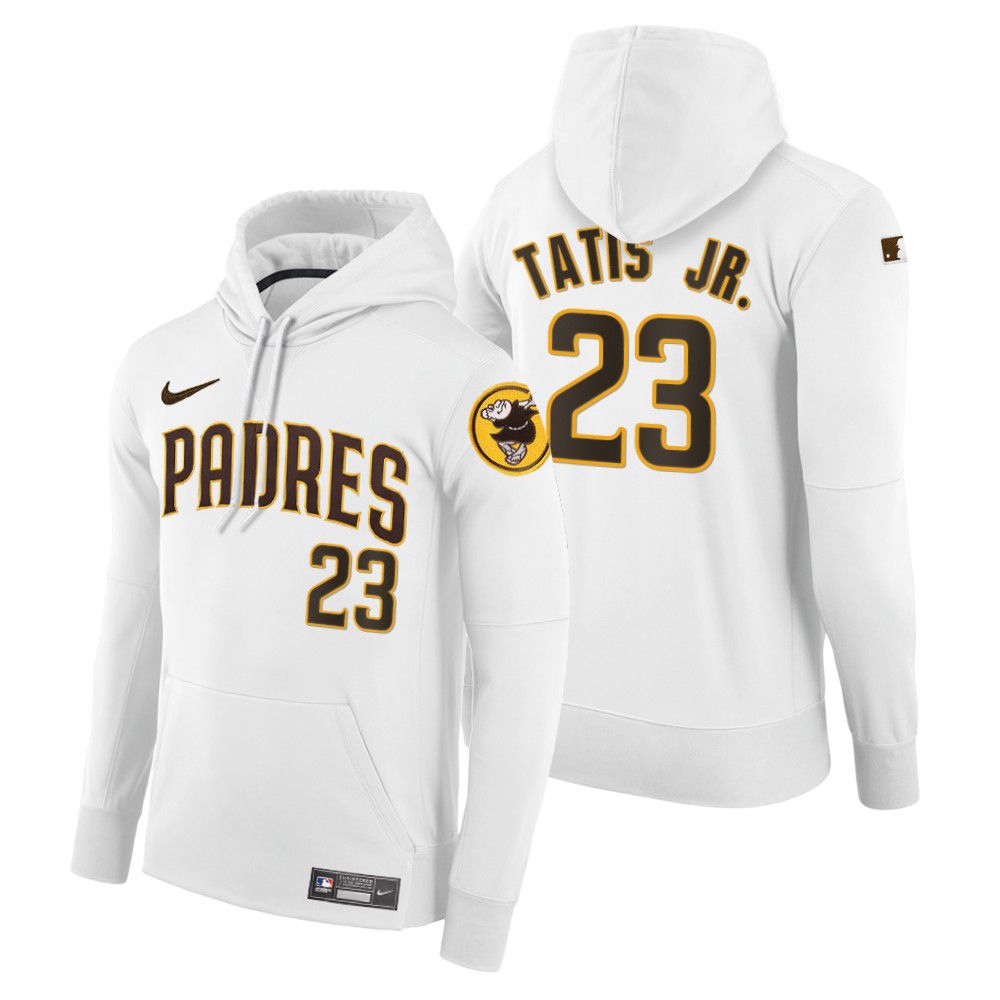 Men Pittsburgh Pirates #23 Tatis jr white home hoodie 2021 MLB Nike Jerseys